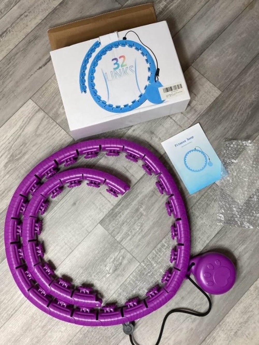 Purple Fitness Hoop – Adjustable Link Hula Hoop